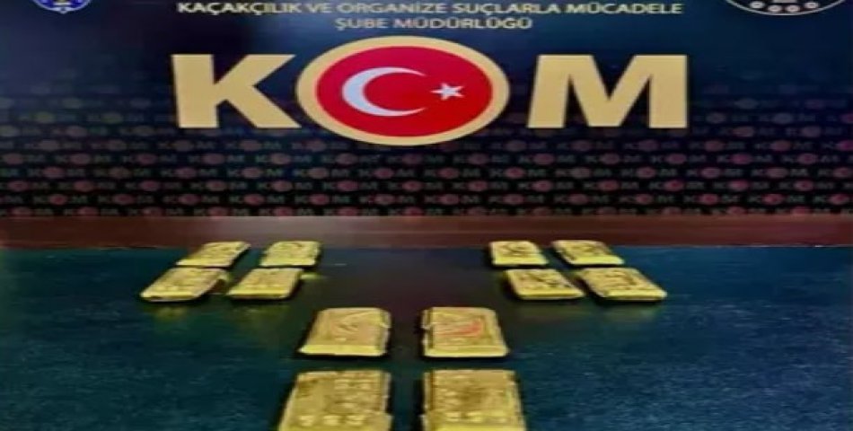 Amasya'da, 3 kilo 'külçe altın' ele geçirildi