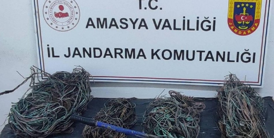 Amasya’da kablo hırsızlığı: 4 tutuklama
