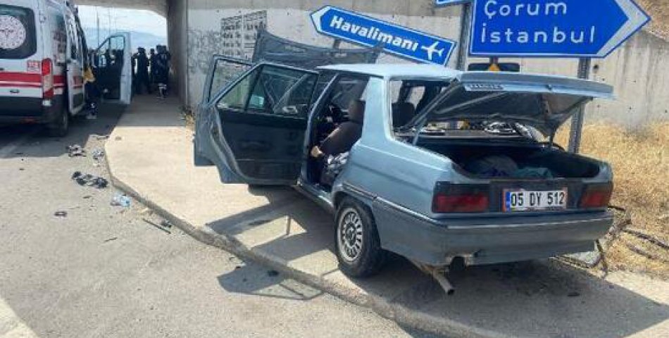 Amasya’da 3 araç çarpıştı: 1 ölü, 3 yaralı