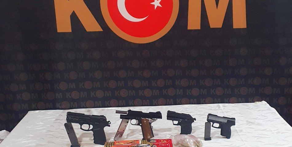 Ruhsatsız silah operasyonuna 1 tutuklama