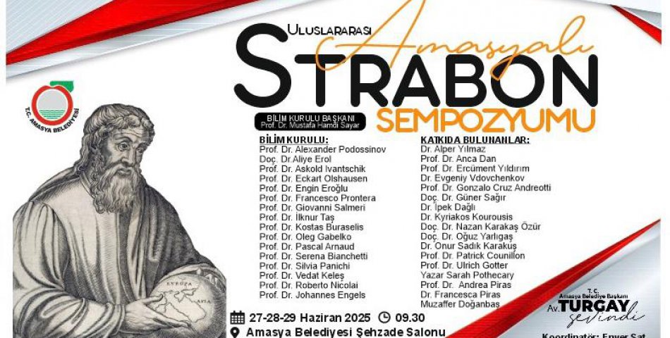 1. Strabon sempozyumu ile ünlü akademisyenler Amasya’da buluşacak