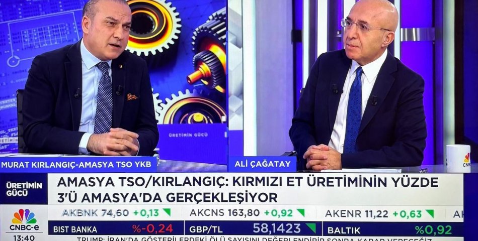 Amasya Ekonomisini CNBC-e’de Anlattı