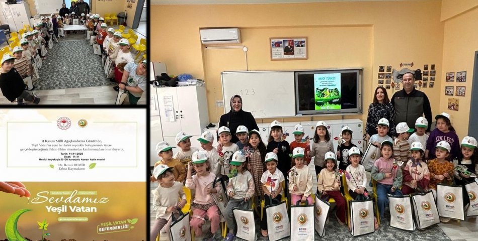 Miniklere fidan sevgisi aşılandı