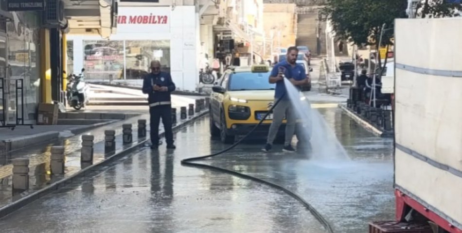 Yüzevler mahallesinde hijyen mesaisi